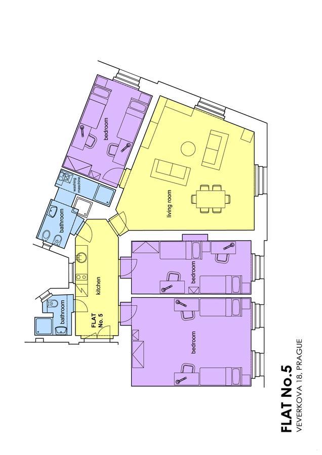 Letna Apartments Прага Екстериор снимка